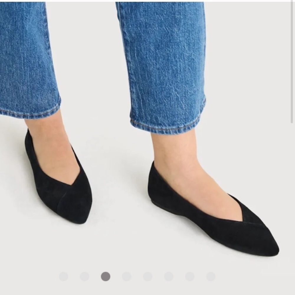 NEW Birdies Goldfinch Pointed Toe Suede Flats size 8.5